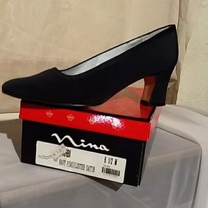 Navy Peau/Luster Satin